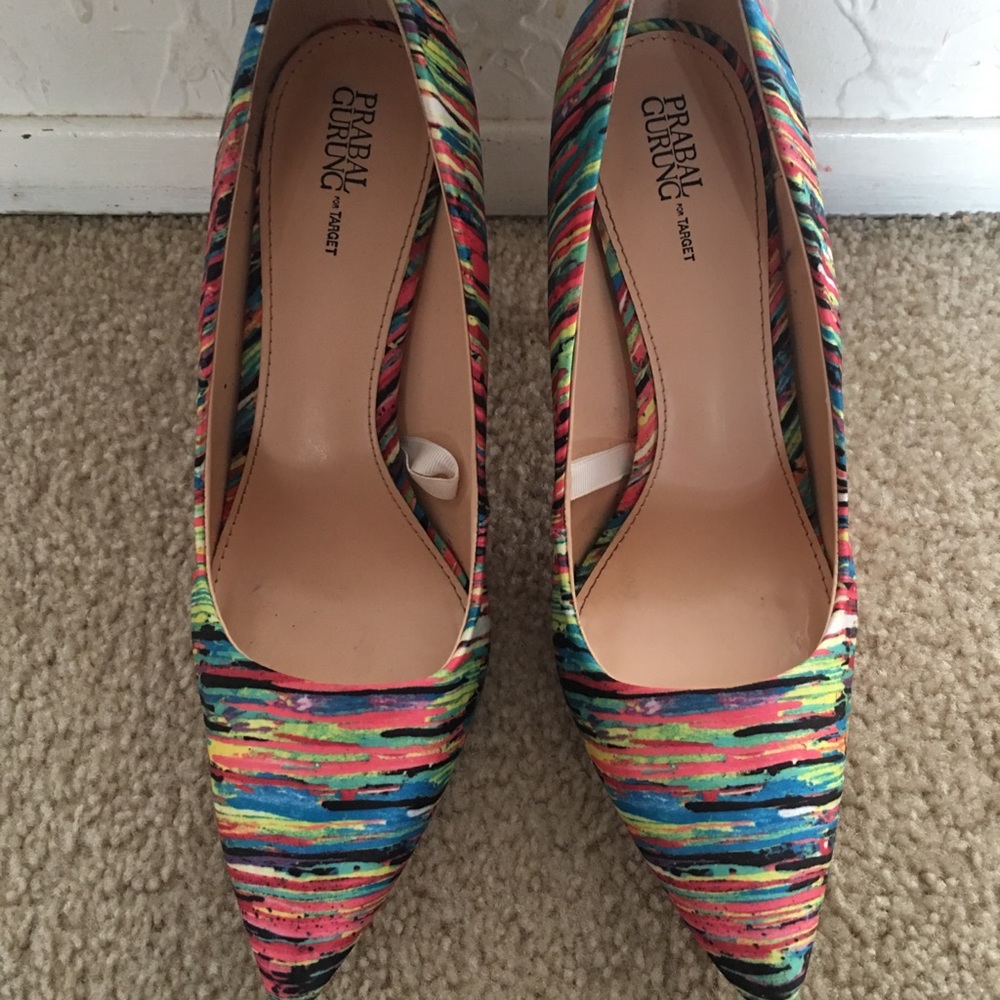 Pranav Gurung for Target multicolor heel, size 9